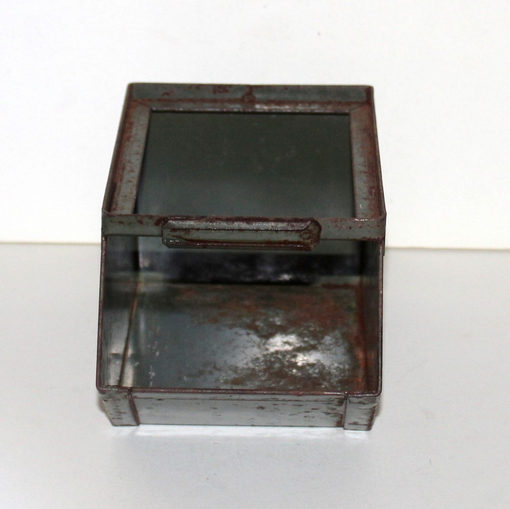 Vintage Stackbin No 0 stackable hardware organizer industrial Pawtucket green