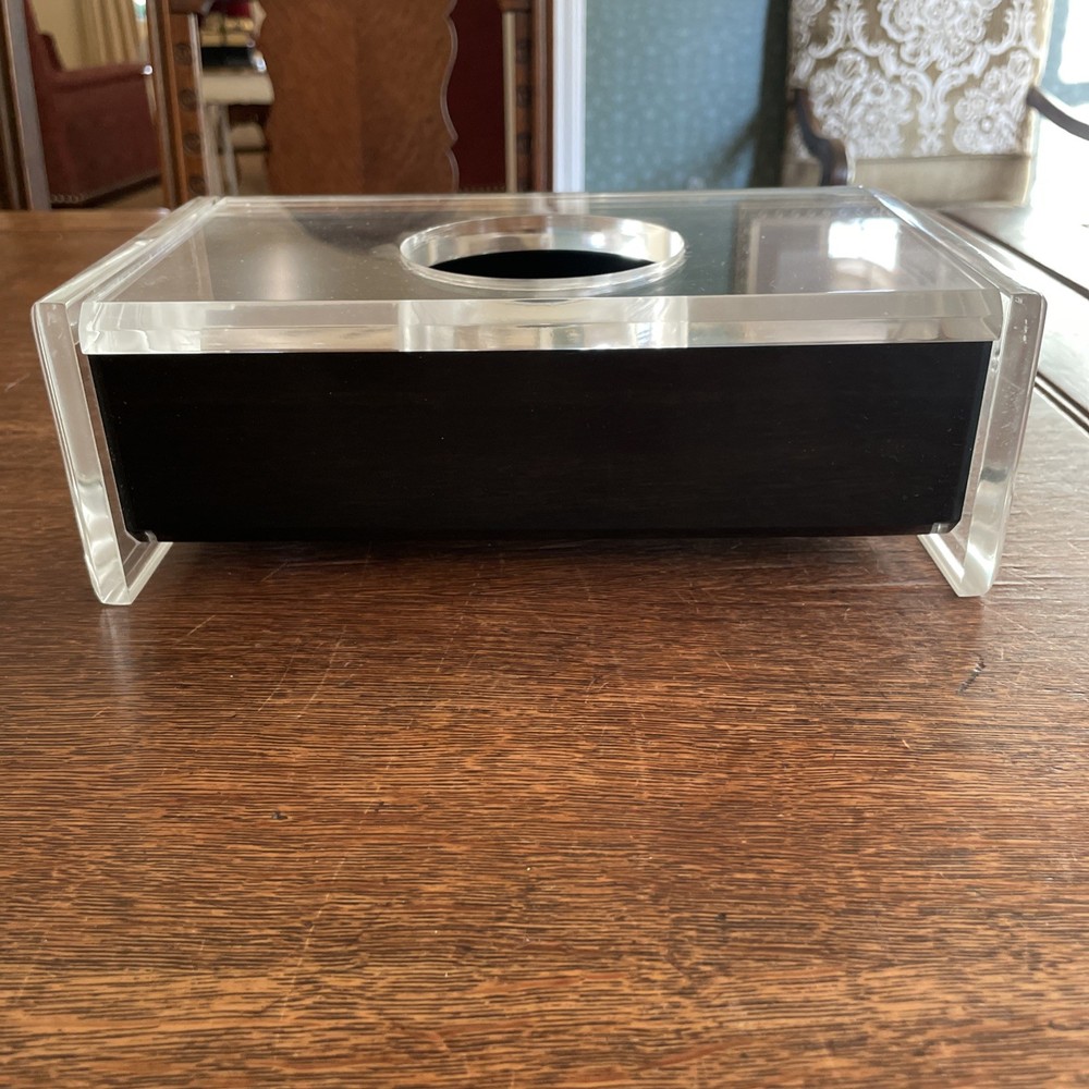 Vintage MCM Lucite Tissue Box