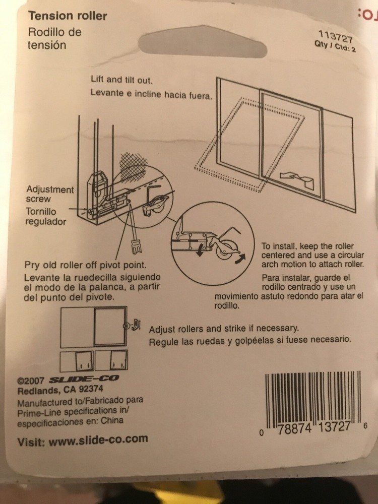 ROLLR PATIO DOOR Roller Wheels