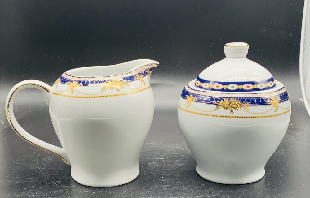 Royal Scotland Cream Pitcher & Sugar Bowl EUC