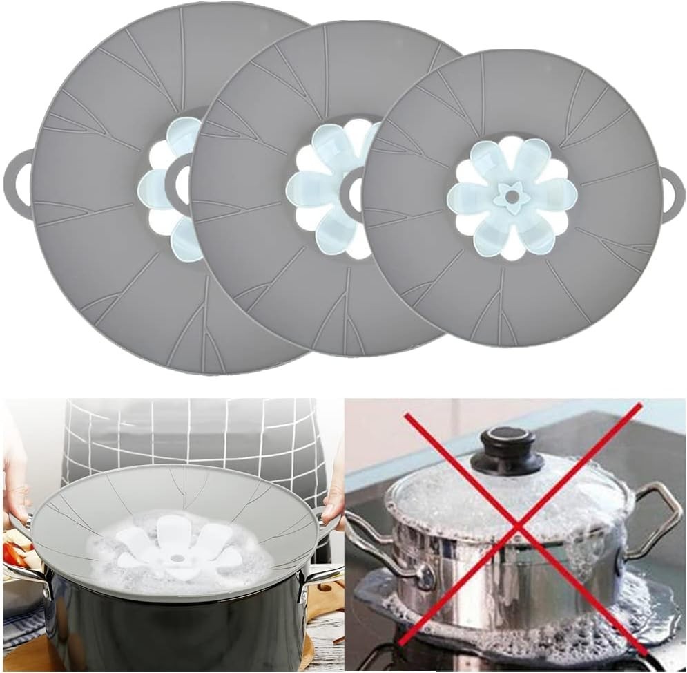 Multi-Function Silicone Lid Set - Perfect for Boiling & Splatter Protection