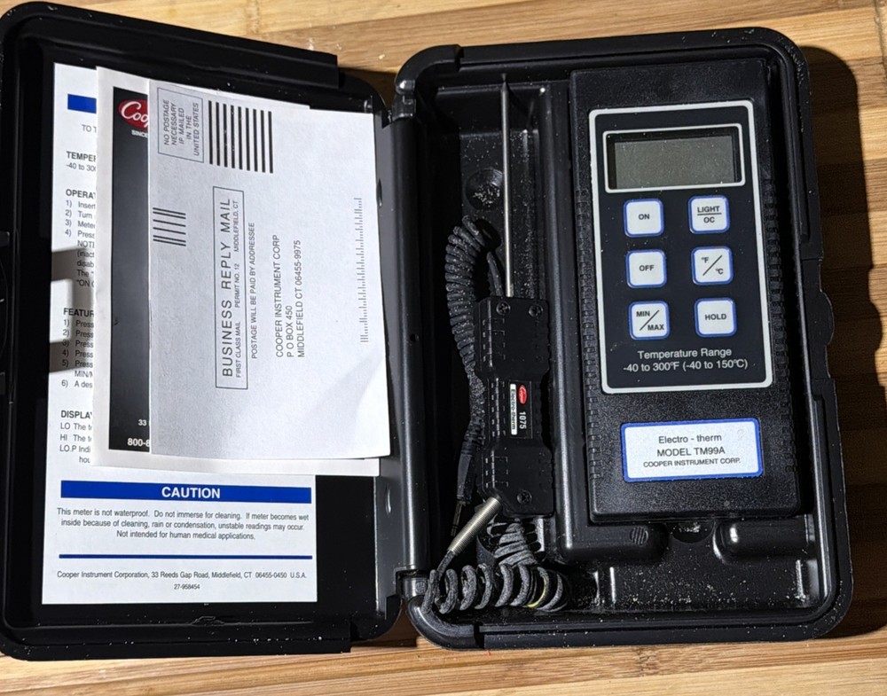 Cooper-Atkins TM99A Digital Thermistor Thermometer