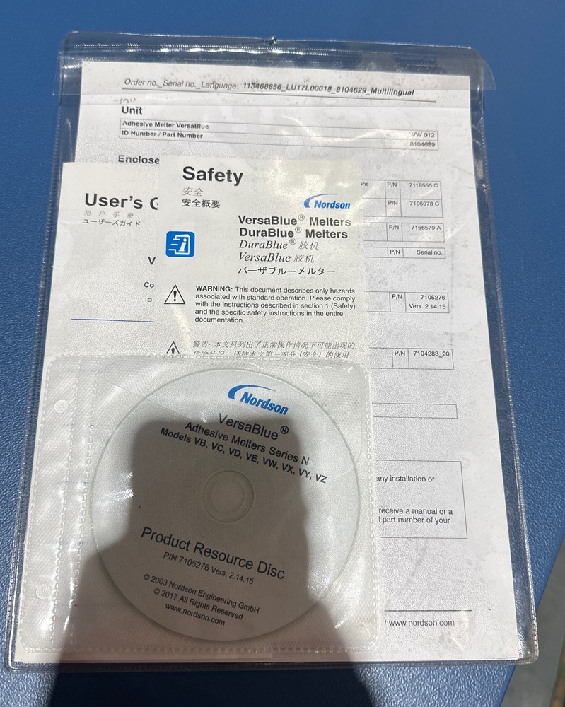 Nordson 8104629 Versa Blue® Hot Melt Application System