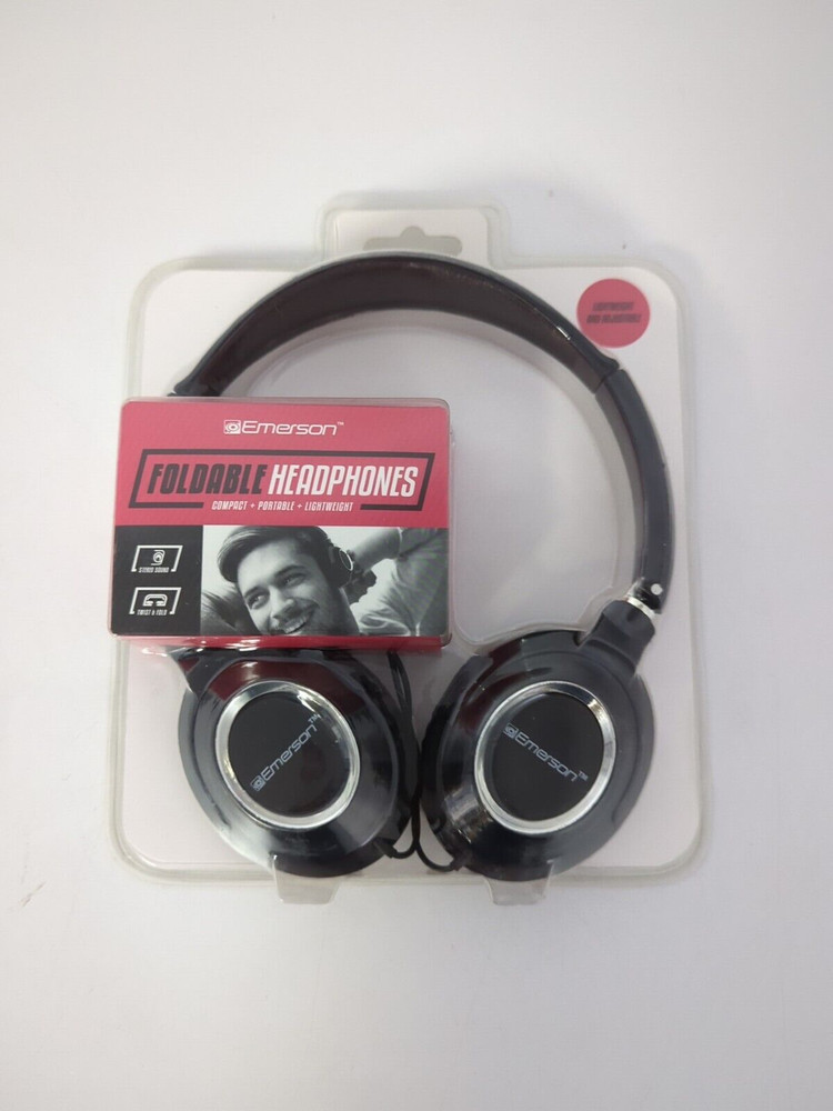 EMERSON FOLDABLE HEADPHONES COMPACT+PORTABLE+LIGHTWEIGHT EM897S