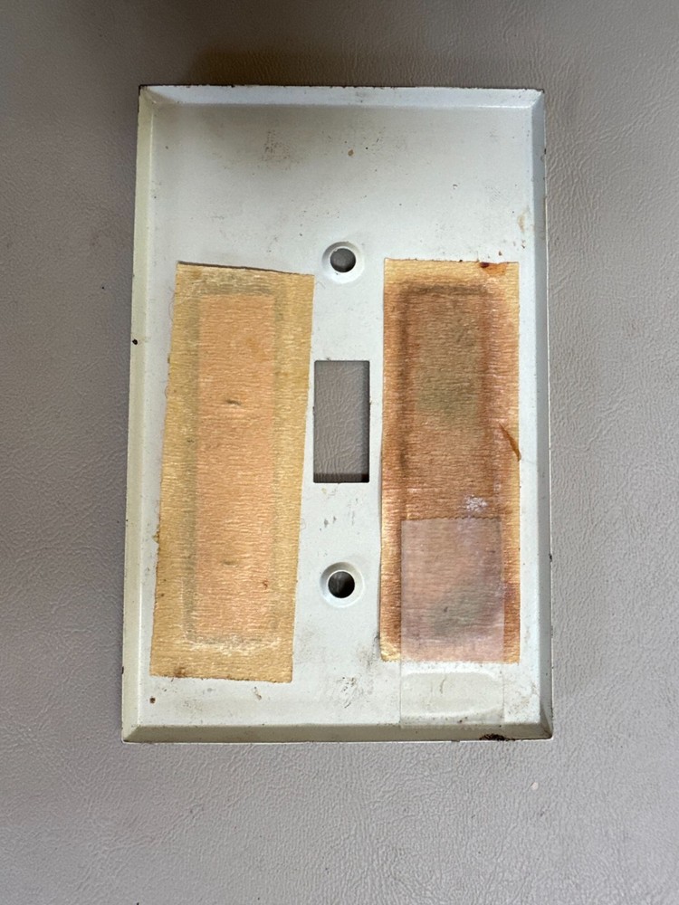 Vintage E. Stegmeier & Son Advertising Light Switch Thermometer