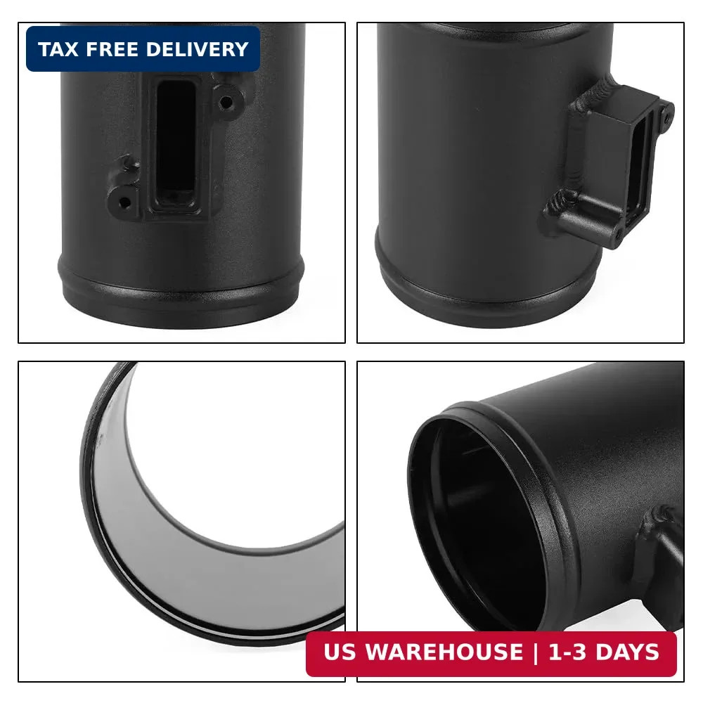 3" MAF Sensor Adapter Air Flow Meter Base Universal Intake Black