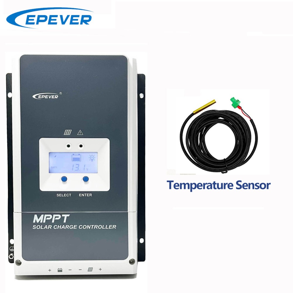 New EPEVER 20A 60A MPPT Solar Charge Controller Auto Identify Battery Voltage