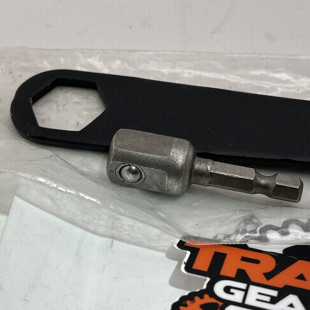 TRAILER GEARBOX SPEED JACK 1/2" DRIVE AND REPLACEMENT HANDLE AS SEEN