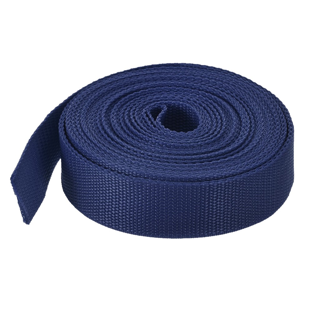 Lightweight Polypropylene Webbing Strap 0.8" 10 Yard Backpack Navy Blue