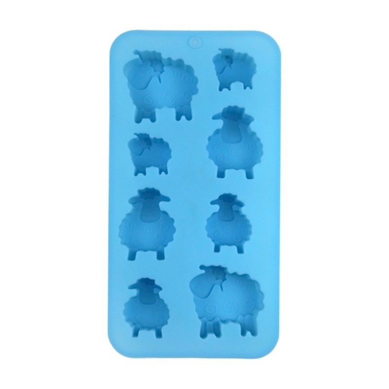 8 Compartment Silicone Ice Cubes Molds Frosts Resistant For Chocolate Ice