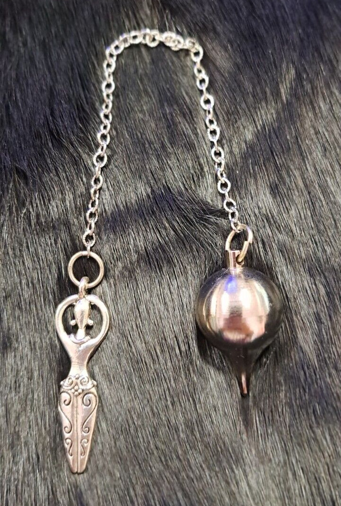 Moon Goddess Silver Pendulum