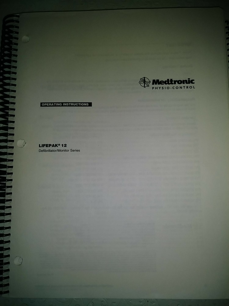 Medtronic Life Pack   Manual