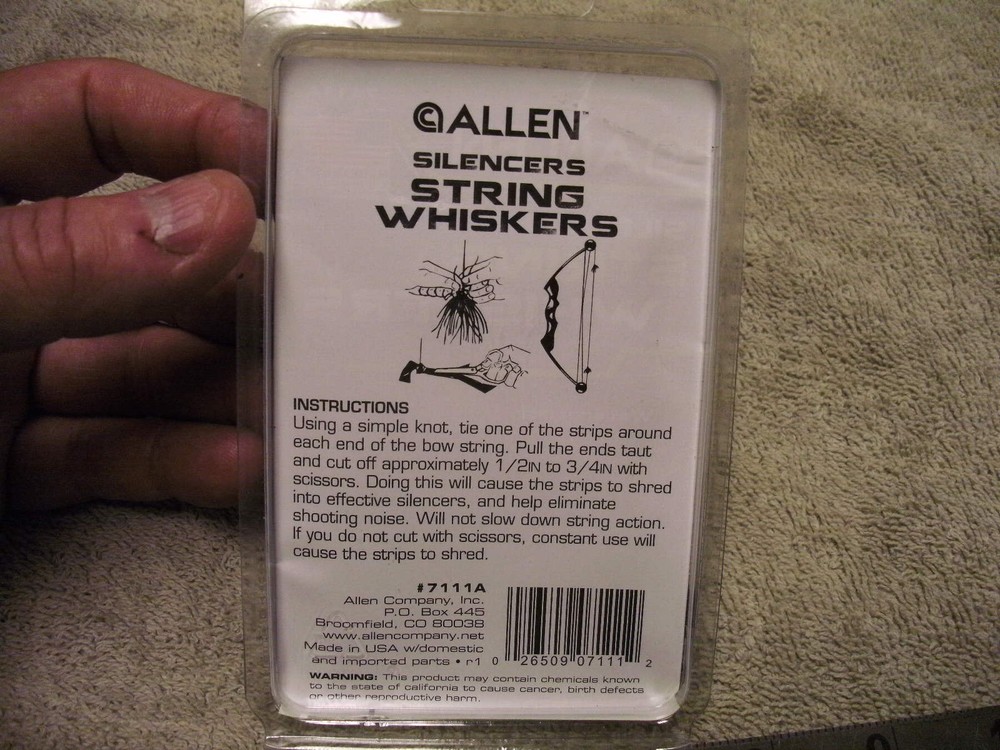 Allen #7111A Silencers String Whiskers , Two Pair in Package,