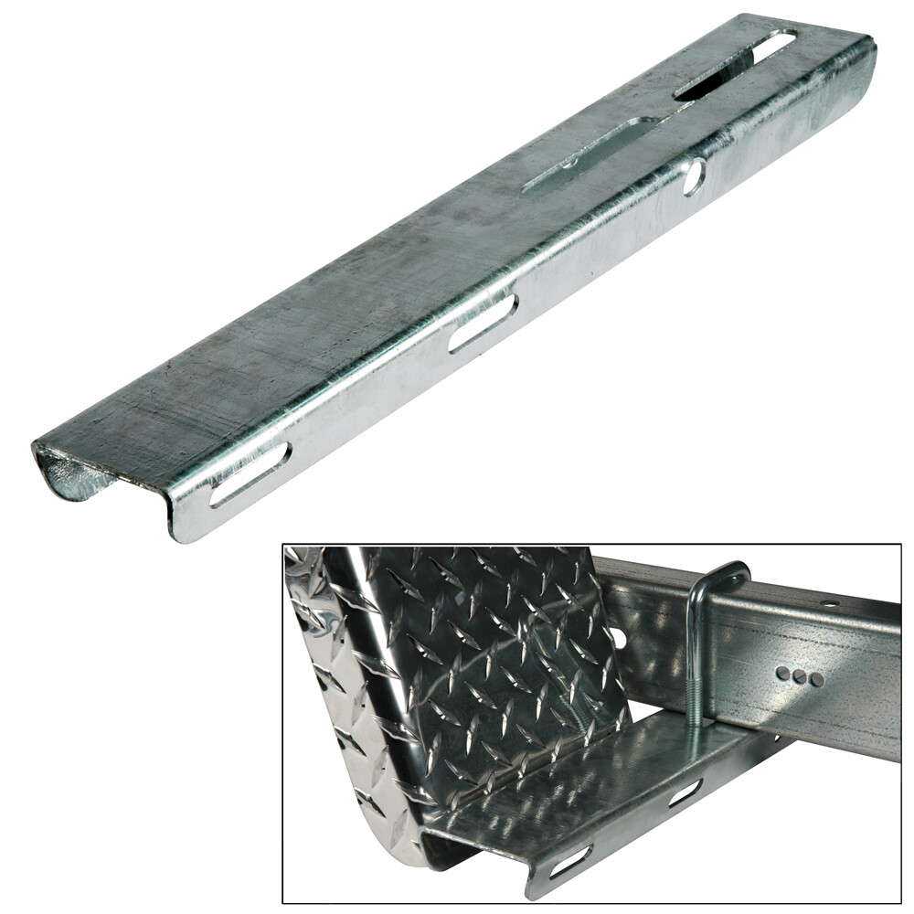 ​C.E. Smith Bolt-On Fender Step Pad, 3" Left/Right Hand, Galvanized Steel​