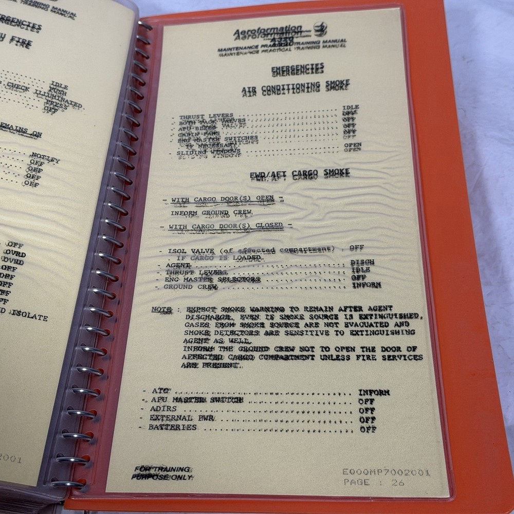 A320 Engine Run-Up Check-List Aeroformation Maintenance Training Manual