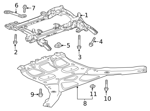 Genuine GM Engine Cradle 23371906