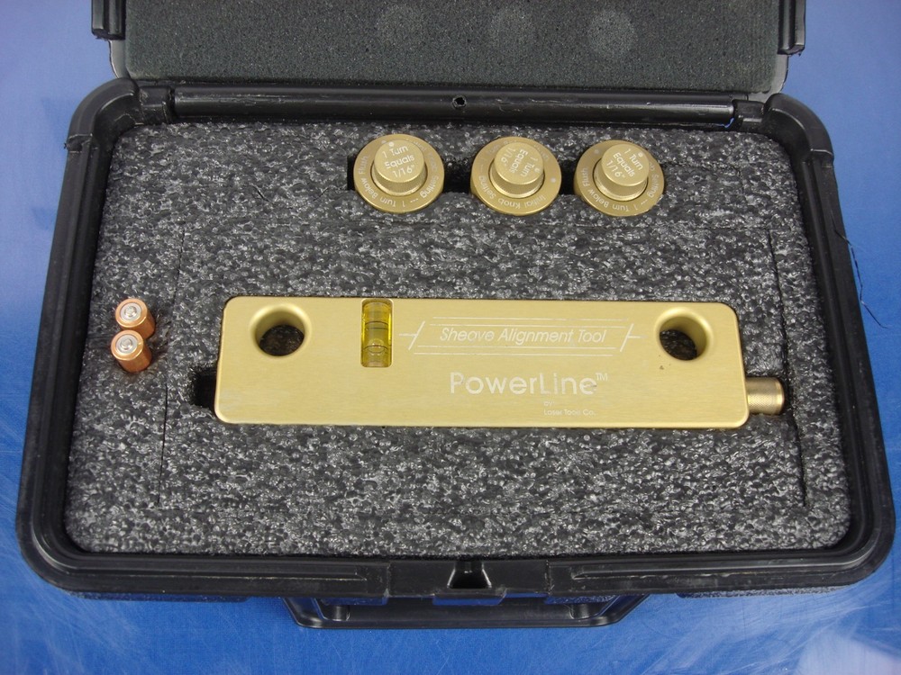 Laser Tools Green Beam Sheave Alignment System with Power Line