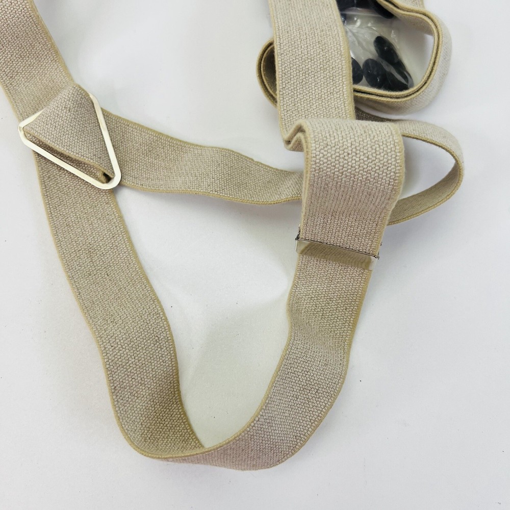 Men's Warehouse Suspenders Adjustable Beige