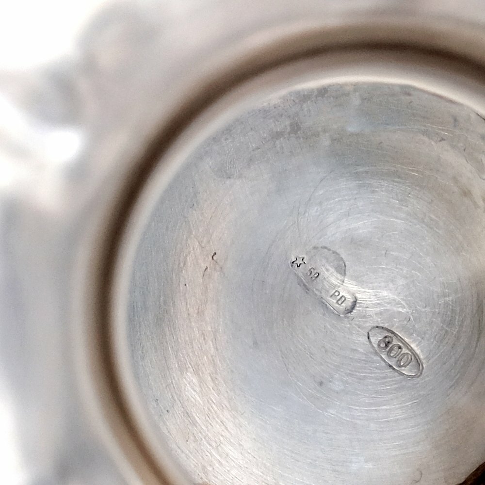 Sterling Silver Glossy Hammered Amphora
