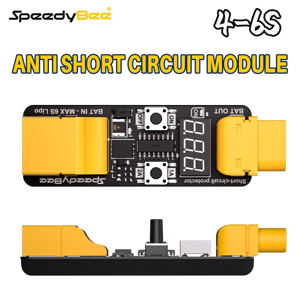 SpeedyBee Anti Short Circuit Module Short-Circuit Protection For RC Flight Stack