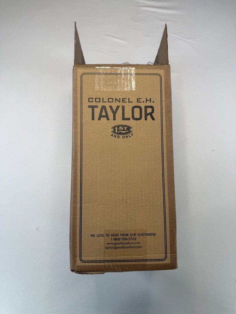 **RARE** Colonel E.H Taylor Barrel Proof Bourbon Whiskey Box / Case w/insert