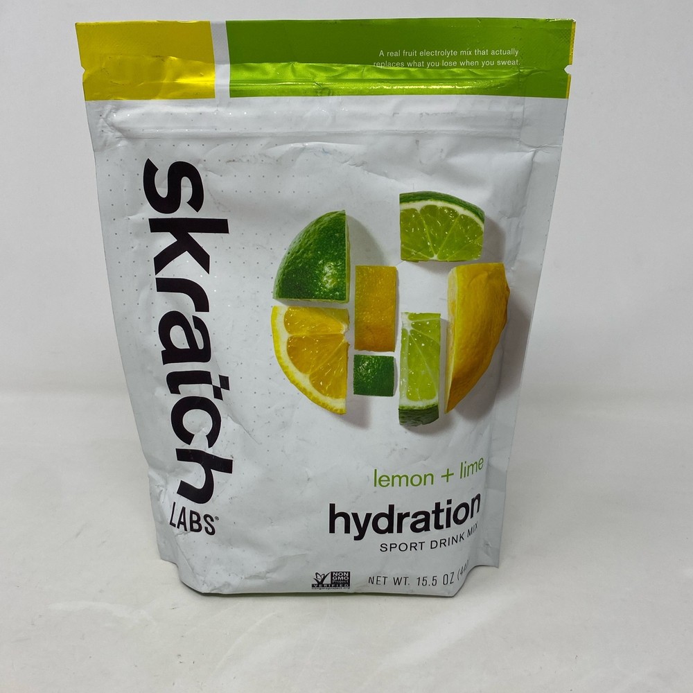 Skratch Labs Hydration Mix Lemon + Lime 20 Servings 15.5oz Bag