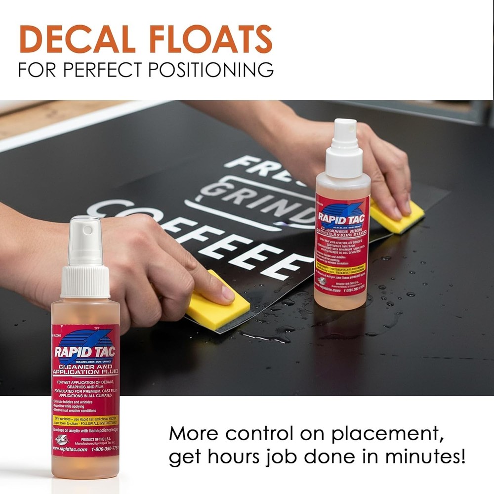 4oz Application Fluid for Vinyl Decals - Fast, Effective and Bubble-Free