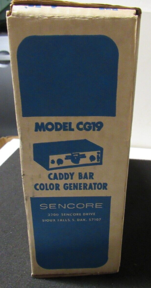 Sencore Caddy Bar Generator CG 19 Boxed