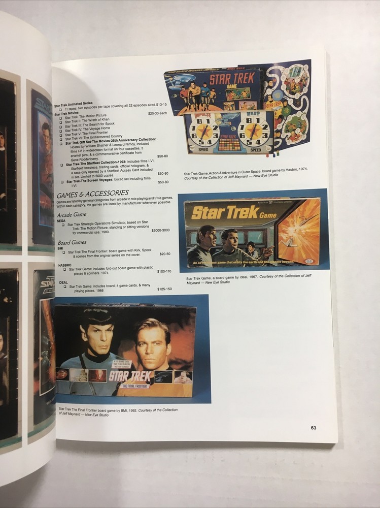 A Trekkers Guide To Collectibles Snyder With Values