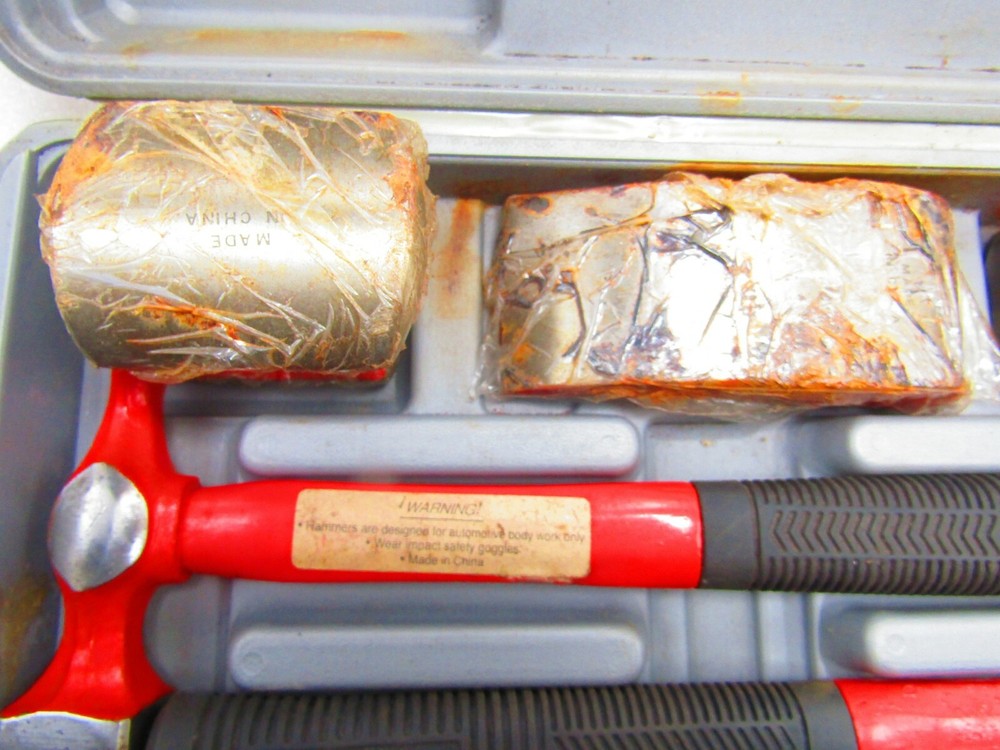 Auto body repair kit.