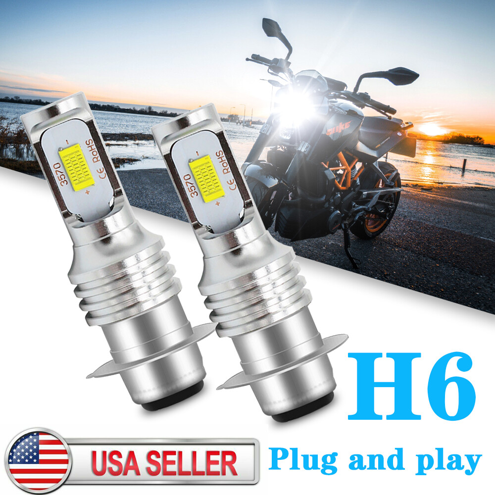 LED Headlight Light Bulb for Yamaha Warrior 350 1987-2004