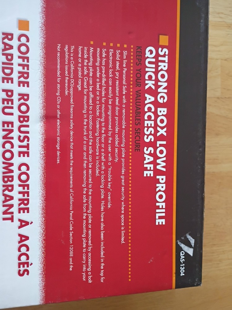 Gun storage Stack-On Quick Access Safe new in box