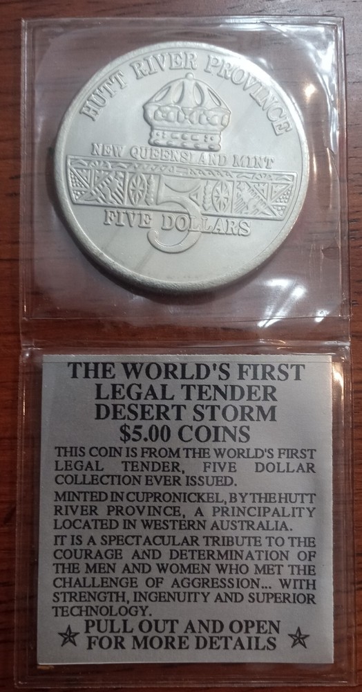 1991 Desert Storm Coin - AH64 Apache Attack Helicopter