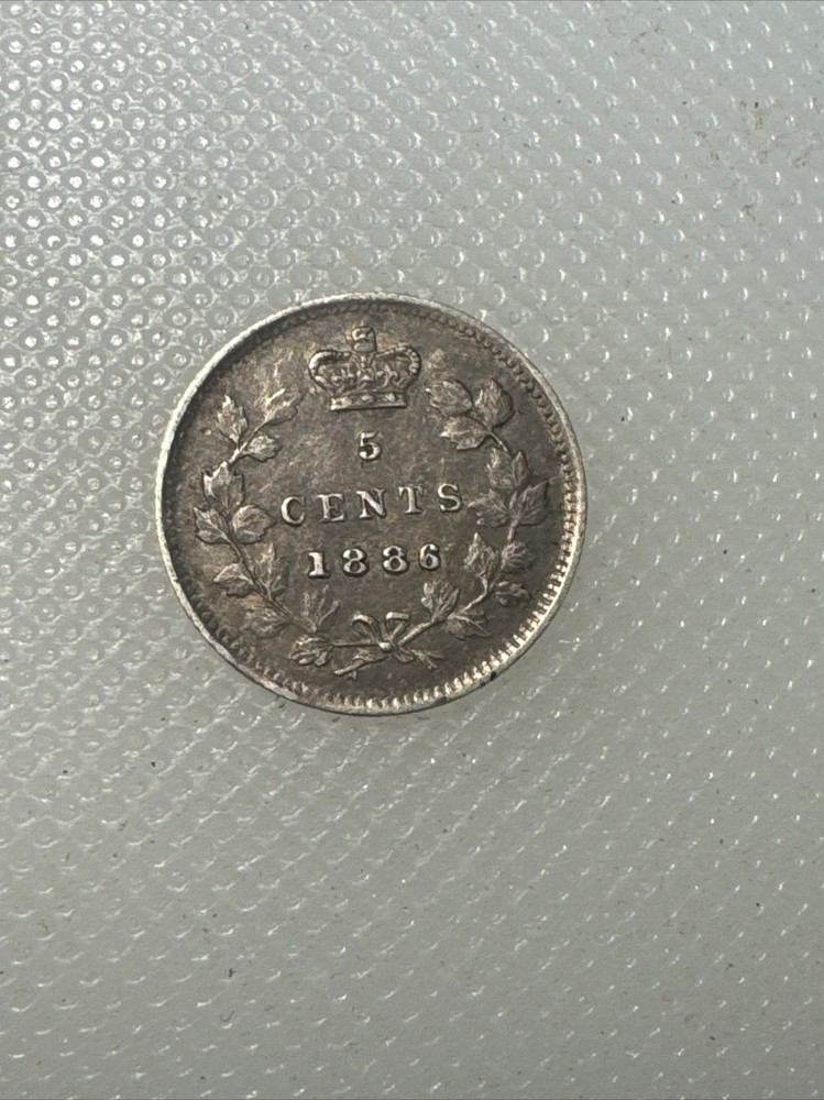 1886 Canada 5 Cent PG