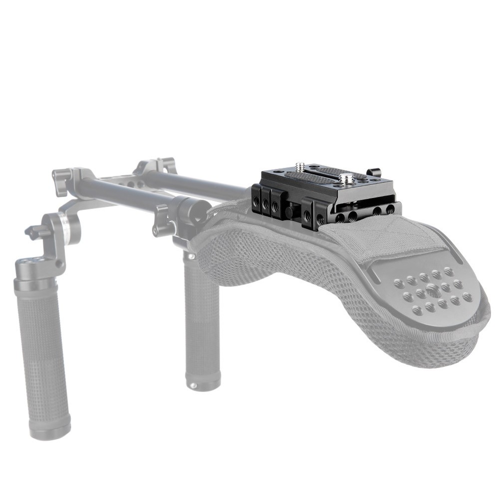 NICEYRIG Quick Release Manfrotto Standard Base Plate Clamp for Camera Rig Tripod