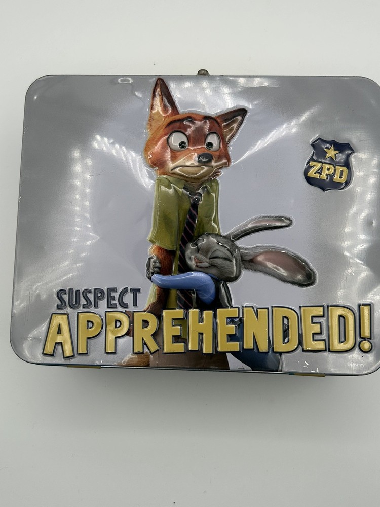 zootopia Tin lunch box.  C1