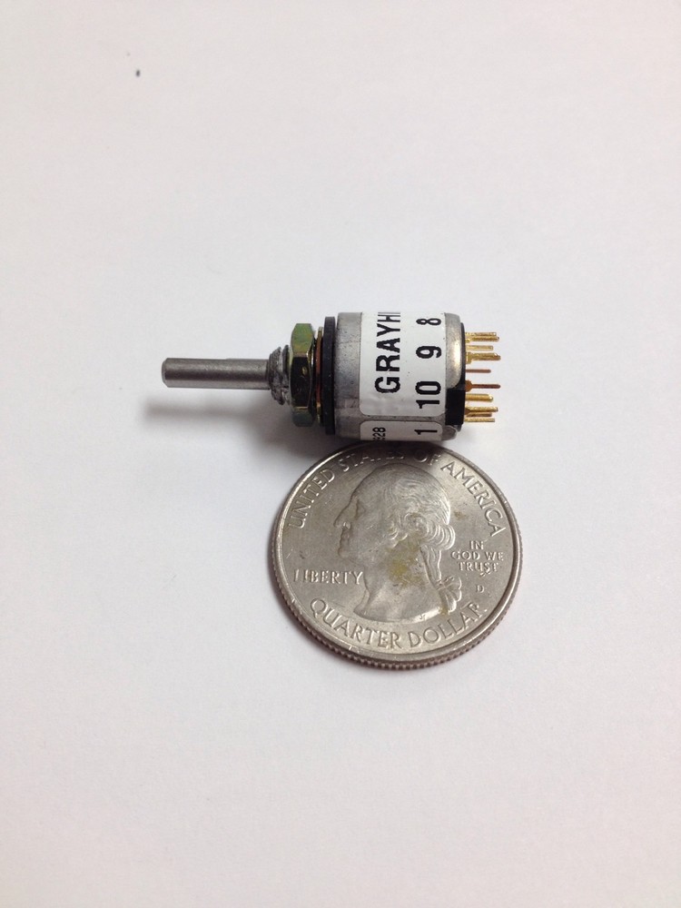 GRAYHILL 55SY36003 ROTARY SWITCH 2 Pole 10 Position