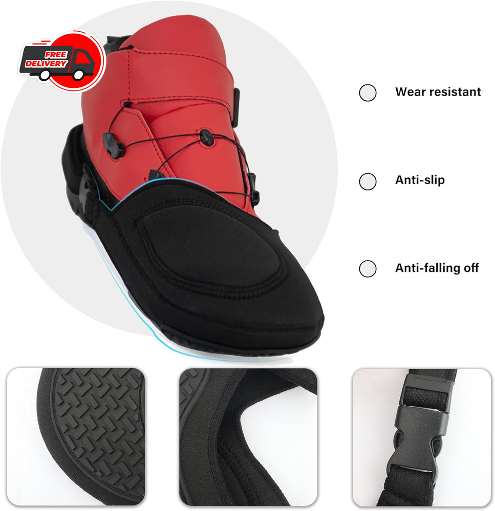 Motorcycle Shoe Protector,Anti-Slip Shifter Protector Keeps...