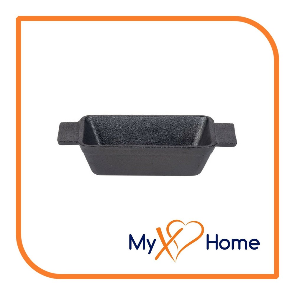 9 oz. Pre-Seasoned Mini Cast Iron Rectangular Casserole Dish (1 Casserole)