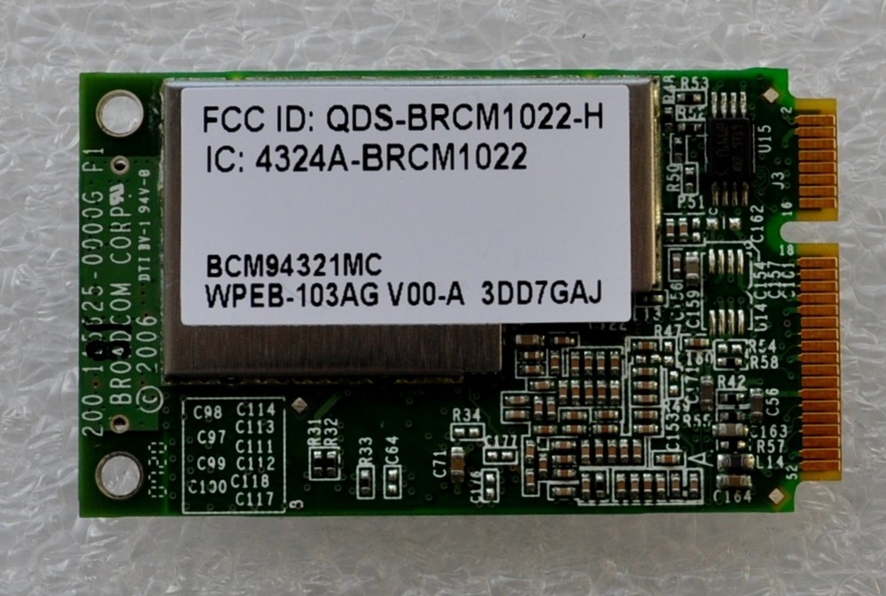 NEW BROADCOM BCM94321MC P1 PCI-E WIRELESS N WiFI CARD