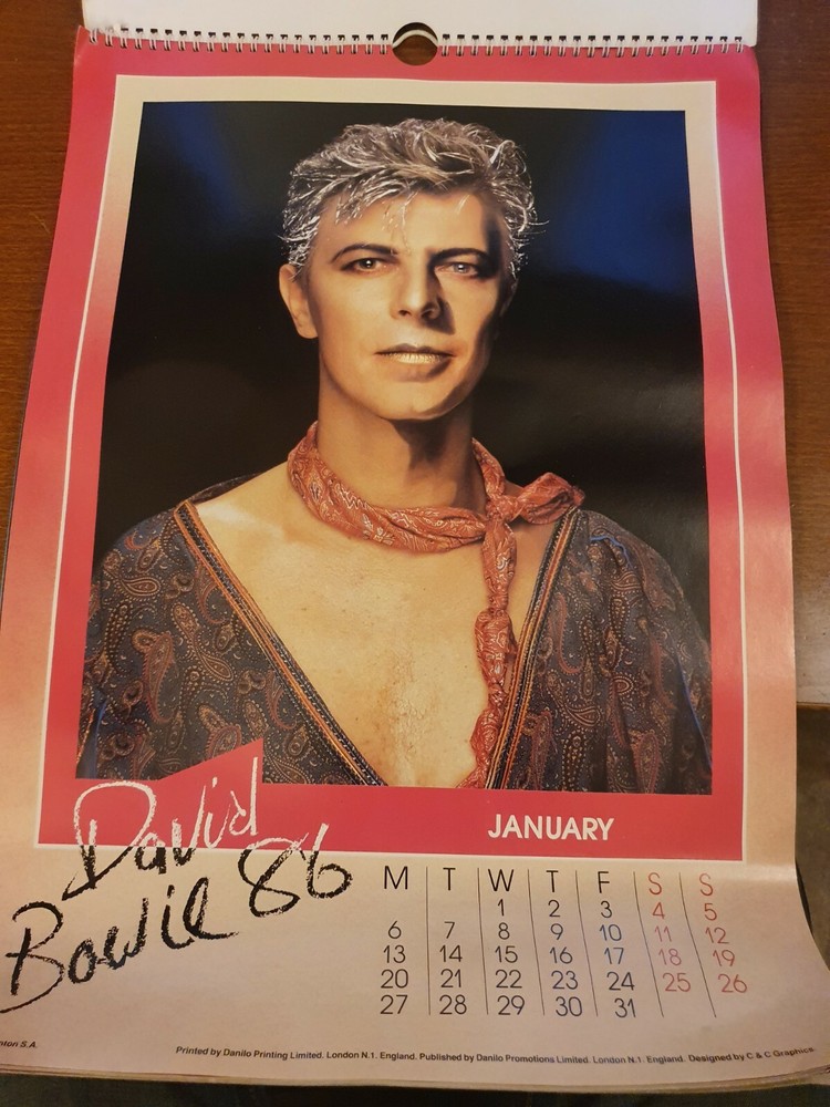David Bowie Calendar - 1986