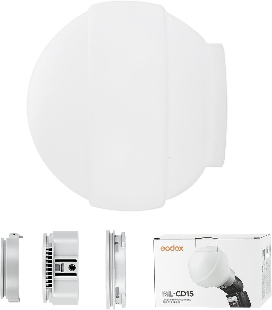 Flexible ML-CD15 Diffusion Dome with Adapters for Round and Square Flash Models