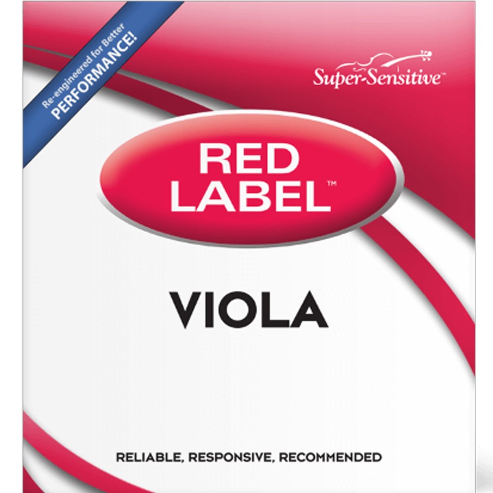 Super Sensitive Bulk Red Label Viola C Single String 14" Intermediate, 10-Pack
