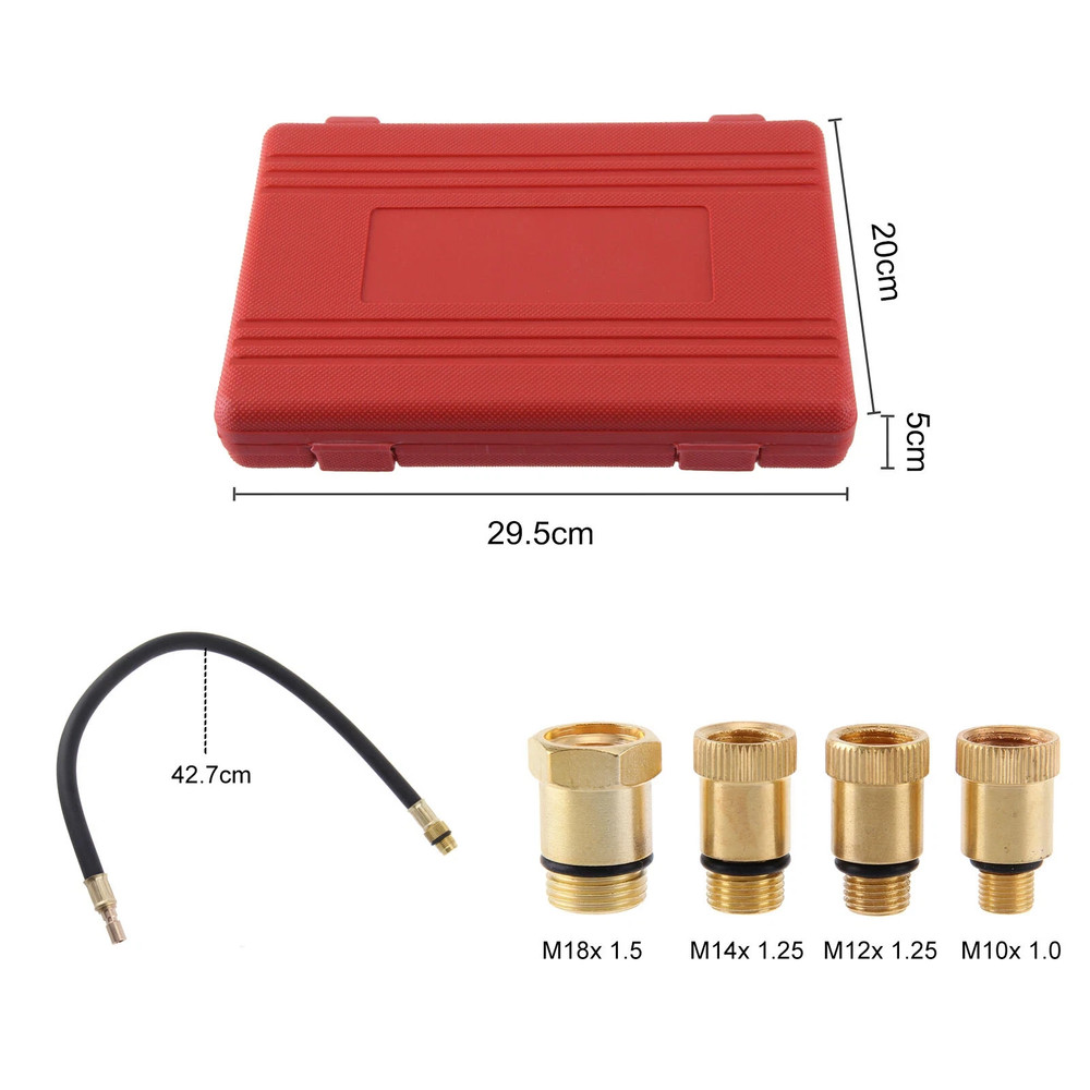 Engine Cylinder Compression Gauge Tester Kit Gas Engine Diagnostic Testing Tool-
