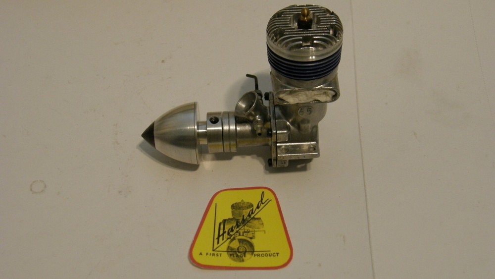 HASSAD BLUE STREAK 65 GLOW Model Airplane, Tether Car, Gas/Nitro Engine New Box