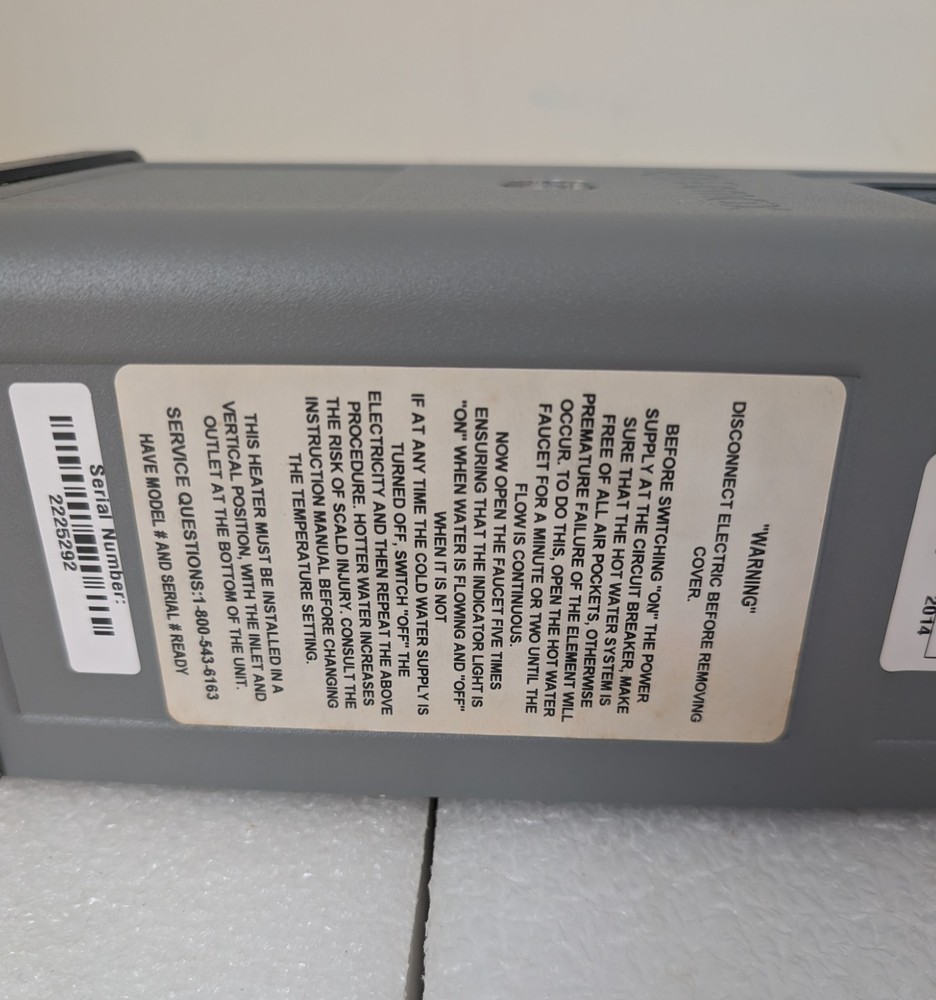 Eemax Pro-Advantage PA008208T Electric Tankless Water Heater 208V 8.3KW