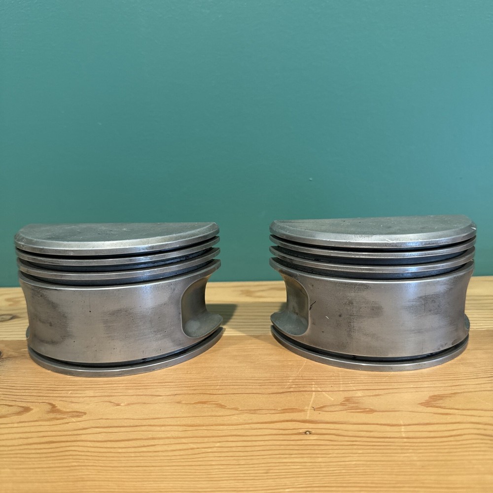 Vintage Piston Bookends - Plane, Train, Truck?