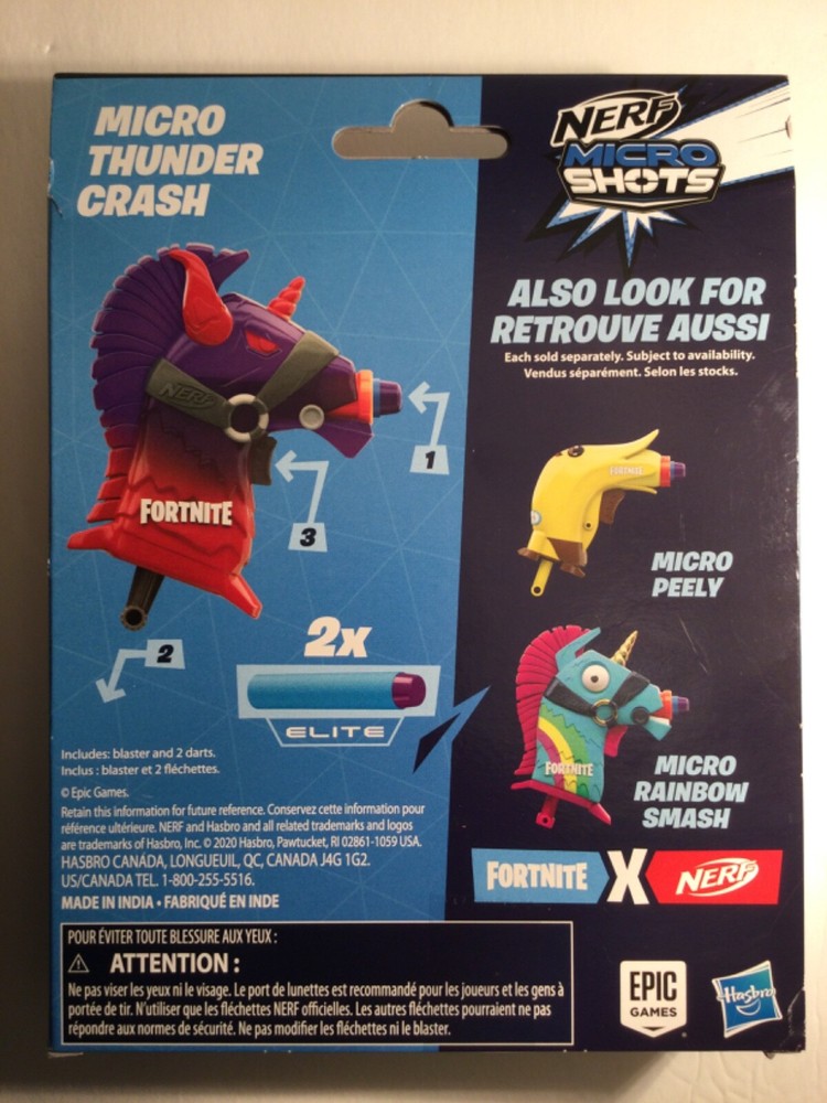 Brand New Nerf Fortnite Micro Thunder Crash by Hasbro