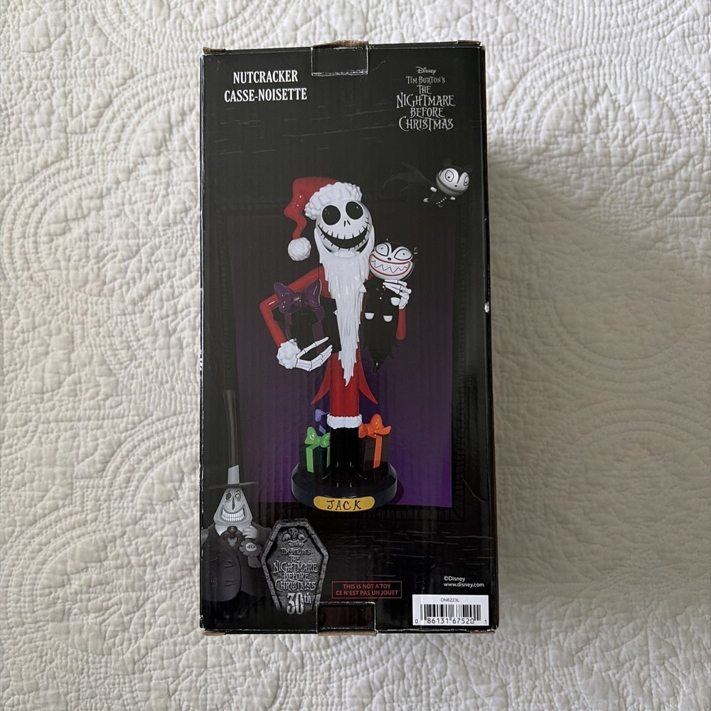 Kurt Adler Jack Skellington 10” Nutcracker NIGHTMARE BEFORE CHRISTMAS