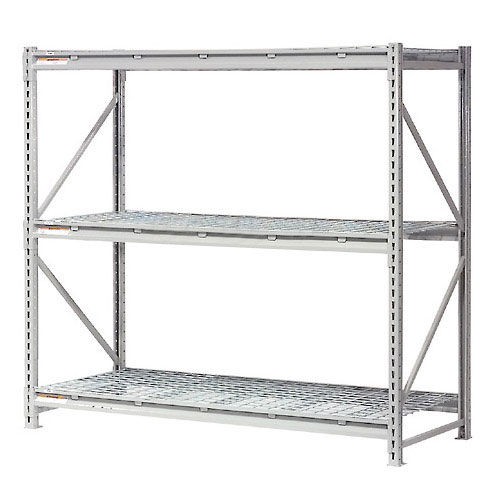Extra High Capacity Bulk Rack With Wire Decking Starter Unit 72"W x 36"D x 96"H